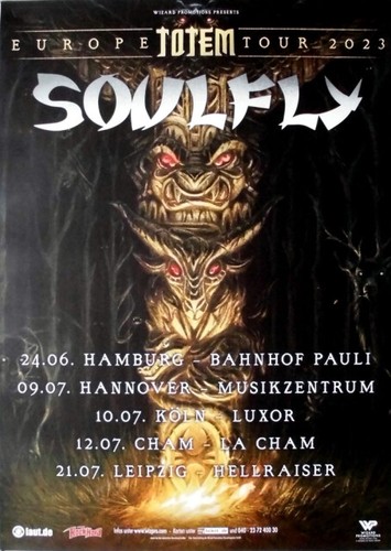 Soulfly 2023 plakat live - plakat,